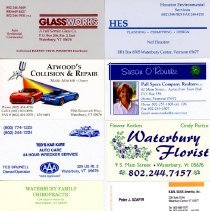 Waterbury Area Business Cards
