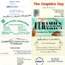 Waterbury Area Business Cards