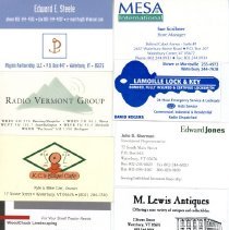 Waterbury Area Business Cards