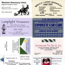 Waterbury Area Business Cards