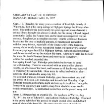 Capt J.E. Eldredge - August 16, 1917