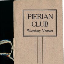 "Pierian Club, Waterbury, Vermont"