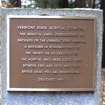 Old Vermont State Hospital Patient Records 1891-1936