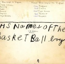 1944-1945 WHS Boys Basketball Team