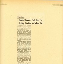 Waaterbury Junior Woman's Club 1956-1957
