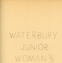 Waaterbury Junior Woman's Club 1956-1957