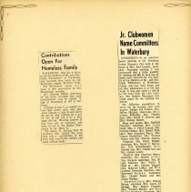 Waaterbury Junior Woman's Club 1956-1957