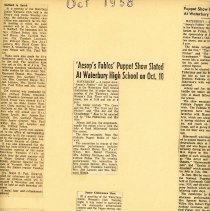 Waterbury Junior Women's club  1958-1959