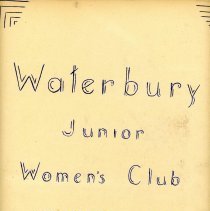 Waterbury Junior Women's club  1958-1959