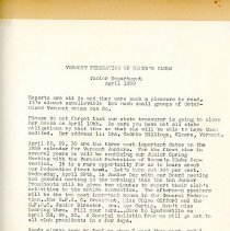 Waterbury Junior Women's club  1958-1959