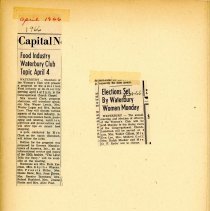 Waterbury Woman's Club Scrapbook