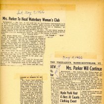 Waterbury Woman's Club Scrapbook