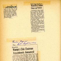 Waterbury Woman's Club Scrapbook