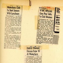 Waterbury Woman's Club Scrapbook