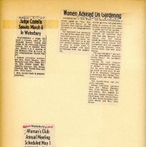 Waterbury Woman's Club Scrapbook