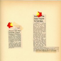 Waterbury Woman's Club Scrapbook