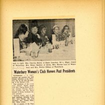 Waterbury Woman's Club Scrapbook