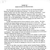 "History of Grist Mill Located on Thatcher Brook, Waterbury, Vermont 1807-1