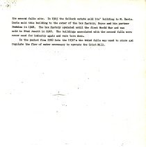 "History of Grist Mill Located on Thatcher Brook, Waterbury, Vermont 1807-1