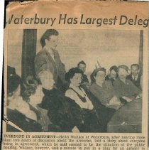 "Waterbury Has Largest Delegation at Armory Bill Hearing"