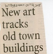 New art tracks old town buildings
