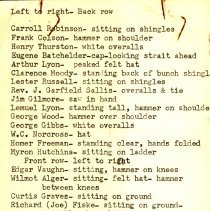 Shingling Methodist Parsonage, Waterbury Center, Vt.   Circa 1919