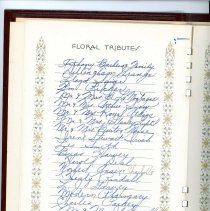 Funeral book "In Remembance" for Gertrude Frances Fields