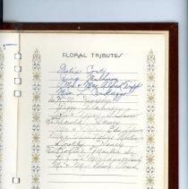 Funeral book "In Remembance" for Gertrude Frances Fields