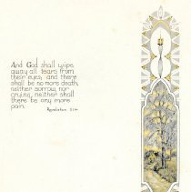 Funeral book "In Remembance" for Gertrude Frances Fields