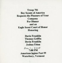 Eagle Scout Court of Honor Programs