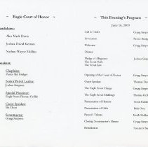 Eagle Scout Court of Honor Programs