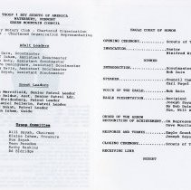 Eagle Scout Court of Honor Programs