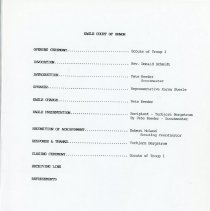 Eagle Scout Court of Honor Programs