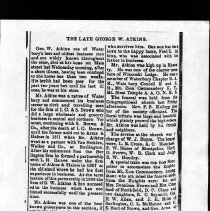 George W. Atkins Obituary
