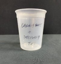 Tip cup from The Noodle Cafe