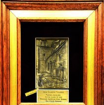 Award to Brindisi High School Class of 1986 From Giueppe Taylors and Taddeo Jewelers.