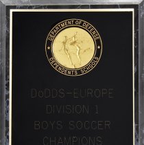 DoDDS-Europe Division I Boys Soccer Champions 1996