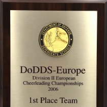 DoDDS-Europe Division II European Cheerleading Championships 2006 1st Place Team Mannheim Germany February 25,2006