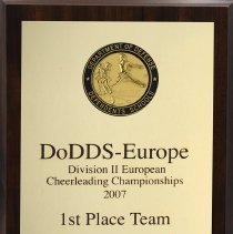 DoDDS-Europe Division II European Cheerleading Championships 2007 1st Place Team Mannheim Germany February 2007