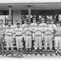 Yokohama High School Boys Baseball Team Photo 1949