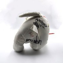 Pledge Puppy Plush Figure for the D.A.R.E. Campaign with signatures