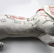 Pledge Puppy Plush Figure for the D.A.R.E. Campaign with signatures