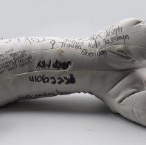 Pledge Puppy Plush Figure for the D.A.R.E. Campaign with signatures