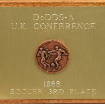 DoDDS A UK Conference Soccer 3rd Place 1988