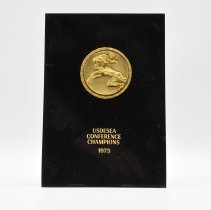 USDESA Conference Champions 1975 Football. Black with gold.