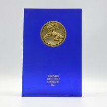 DoDDSEUR Conference Champions 1977 Football. Blue with gold.