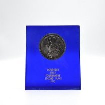 DODDSEUR Italy Tournament Second Place. 1977. Blue with silver emblem. Volleyball.