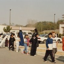 Color Halloween Parade at Osan American Elementary School. 1985-1990