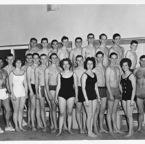 Black and White. Swim team. Date unknown.