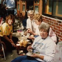 Field Trip. After Rice Harvest the local farmer provided treats to the students and coffee for the teachers.